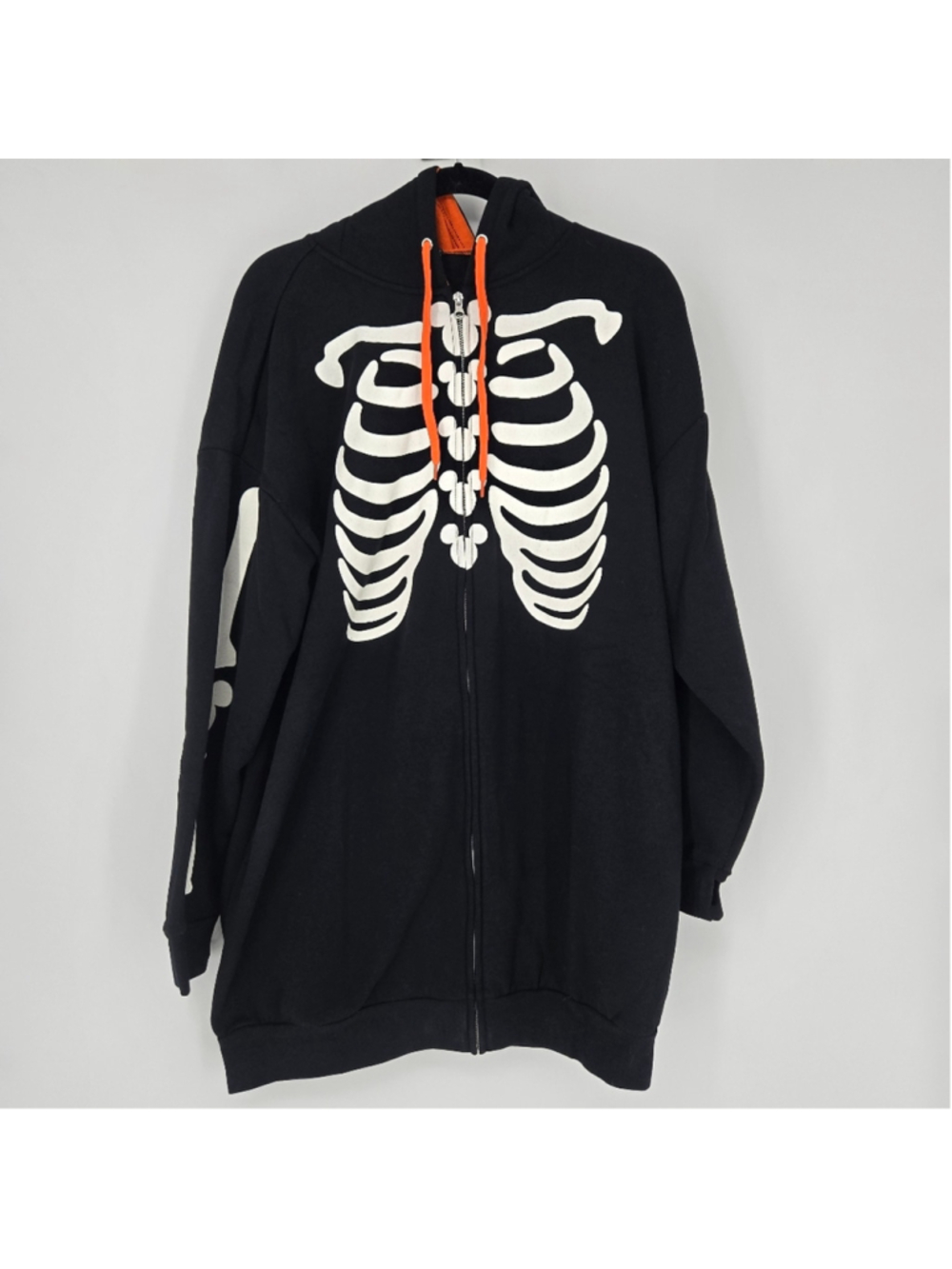 Disney Parks Halloween Skeleton Hoodie Dress 3D Ears Juniors Small NWT Rare
